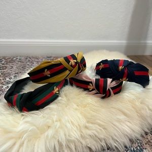 Stripe Bee Logo Headbands